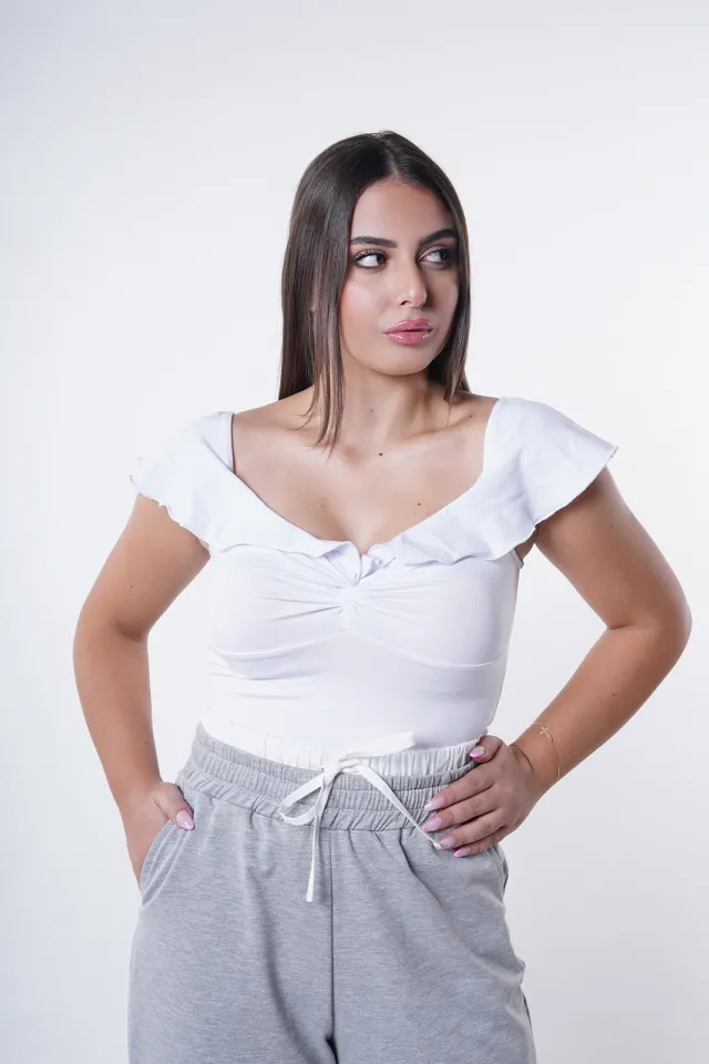 Women's short sleeve quarter-length blouse