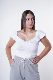 Women's short sleeve quarter-length blouse